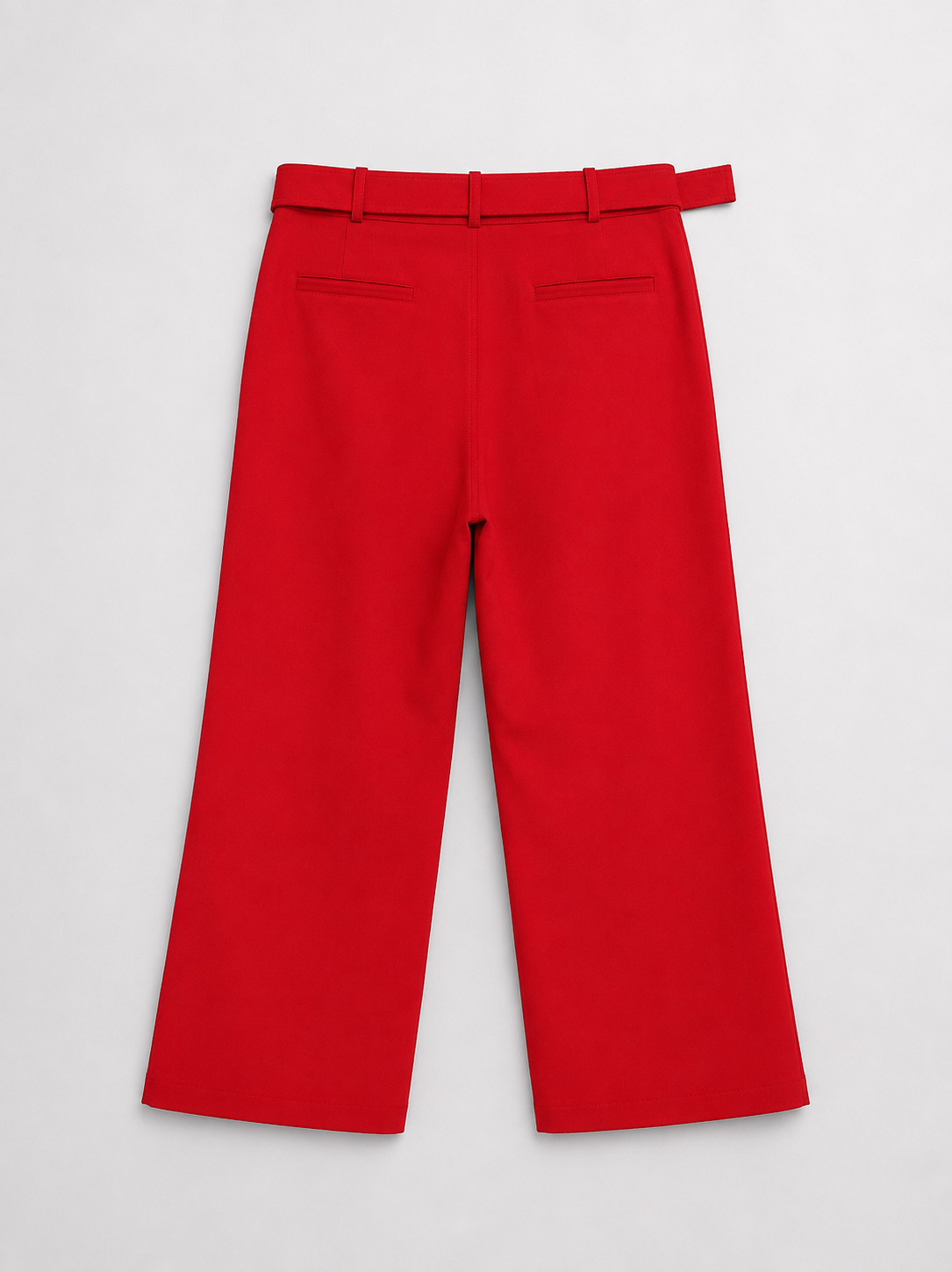 Pantalón Palazzo Rojo con Cinturón – Kabello’ss-E
